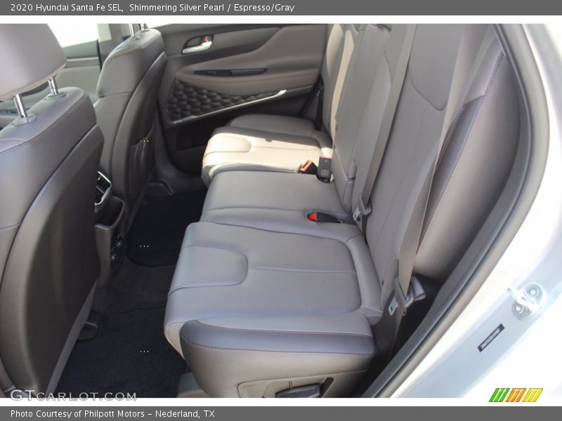 Shimmering Silver Pearl / Espresso/Gray 2020 Hyundai Santa Fe SEL
