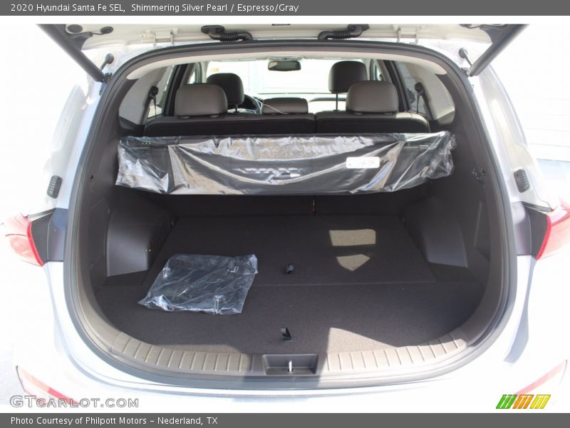 Shimmering Silver Pearl / Espresso/Gray 2020 Hyundai Santa Fe SEL