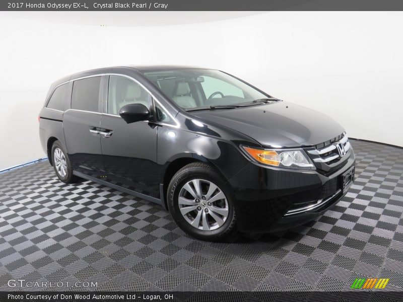 Crystal Black Pearl / Gray 2017 Honda Odyssey EX-L