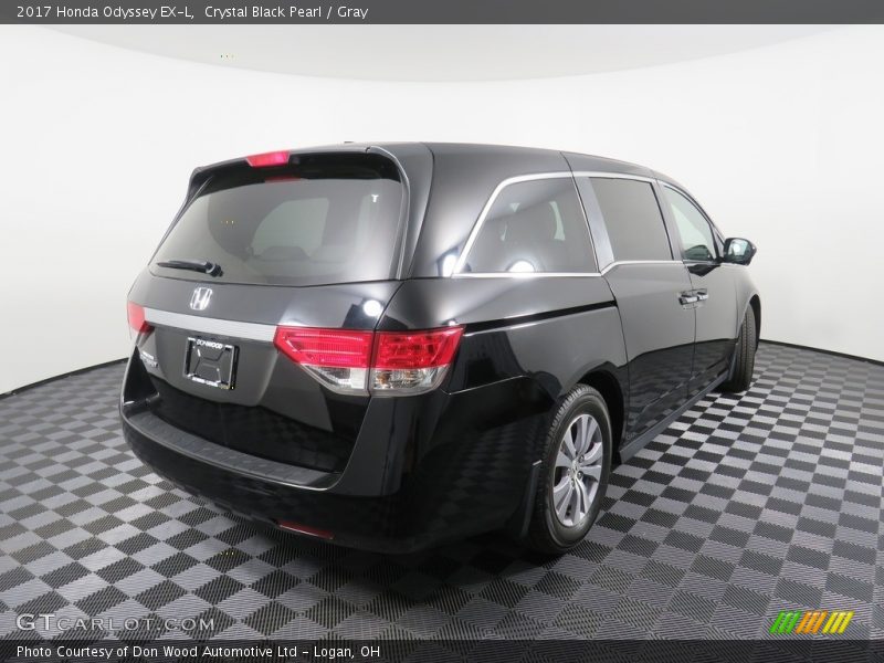 Crystal Black Pearl / Gray 2017 Honda Odyssey EX-L