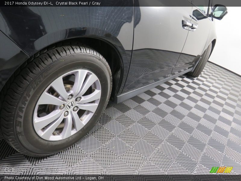 Crystal Black Pearl / Gray 2017 Honda Odyssey EX-L
