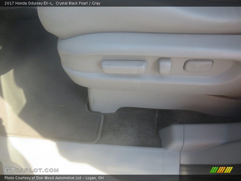 Crystal Black Pearl / Gray 2017 Honda Odyssey EX-L