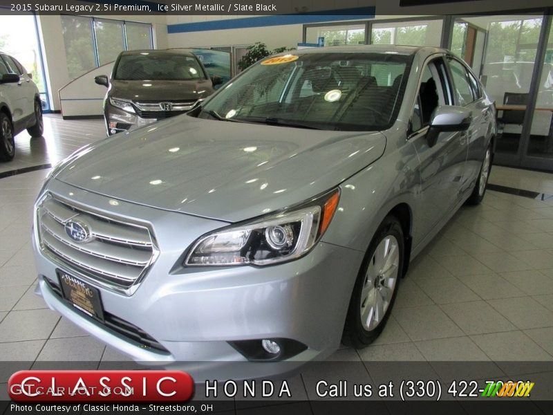 Ice Silver Metallic / Slate Black 2015 Subaru Legacy 2.5i Premium