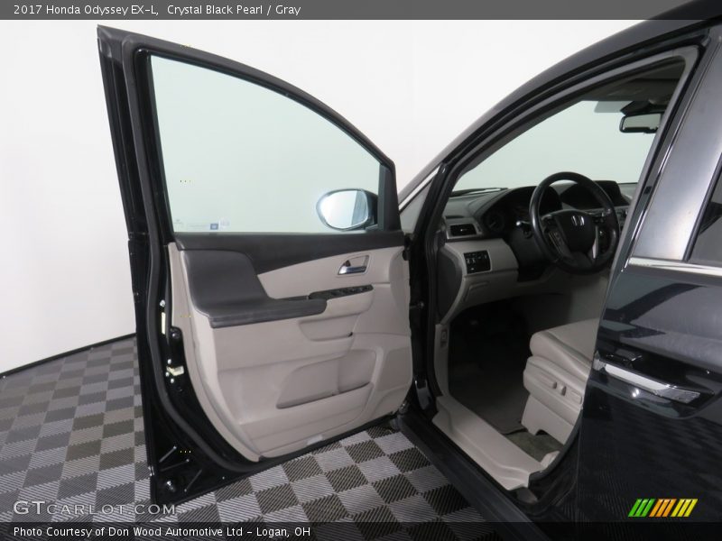 Crystal Black Pearl / Gray 2017 Honda Odyssey EX-L