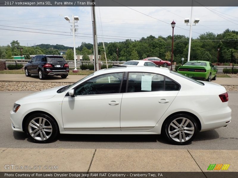Pure White / Titan Black 2017 Volkswagen Jetta SEL