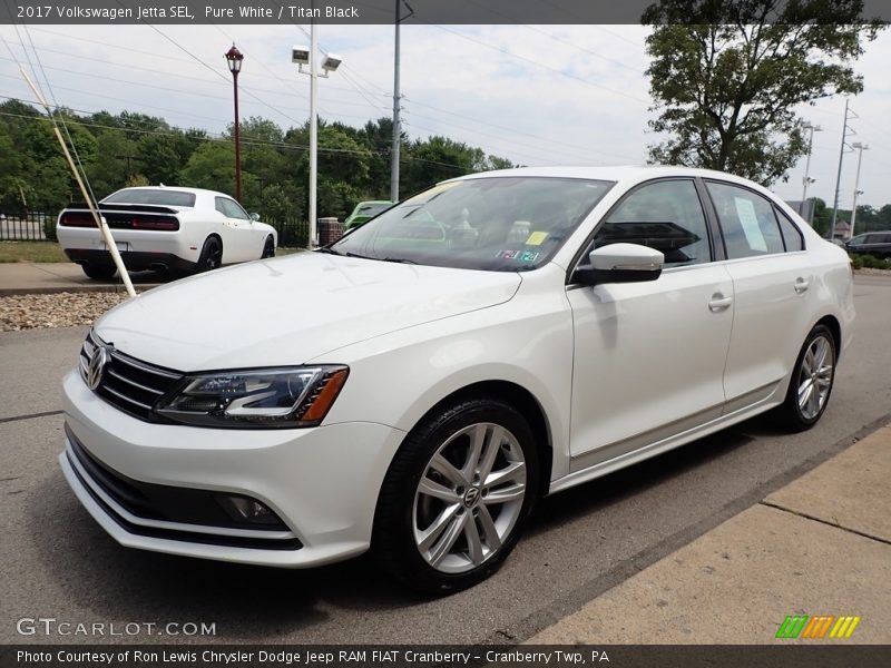 Pure White / Titan Black 2017 Volkswagen Jetta SEL