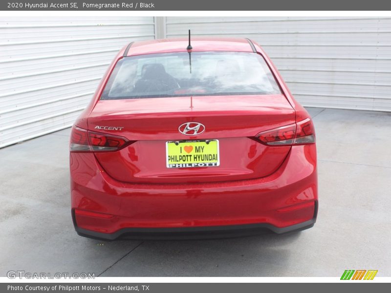 Pomegranate Red / Black 2020 Hyundai Accent SE