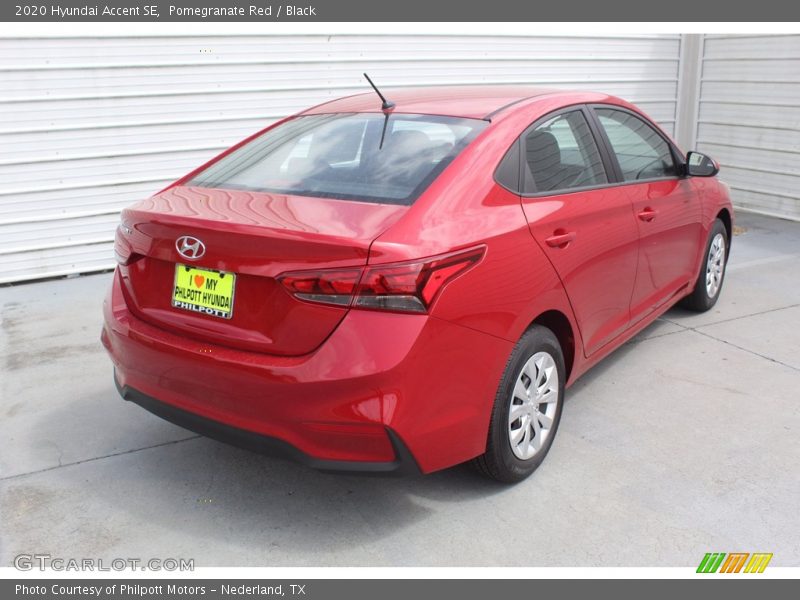 Pomegranate Red / Black 2020 Hyundai Accent SE