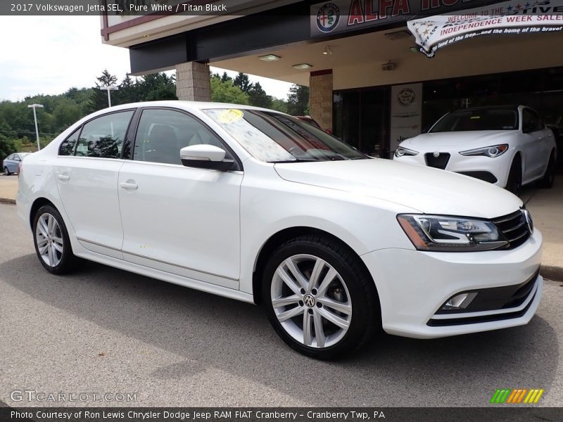 Pure White / Titan Black 2017 Volkswagen Jetta SEL