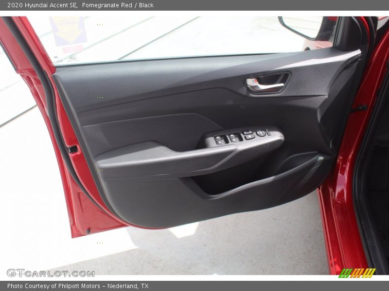 Pomegranate Red / Black 2020 Hyundai Accent SE