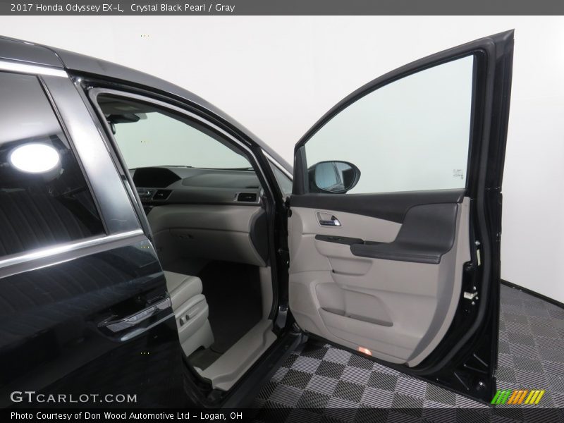 Crystal Black Pearl / Gray 2017 Honda Odyssey EX-L