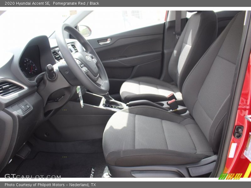 Pomegranate Red / Black 2020 Hyundai Accent SE