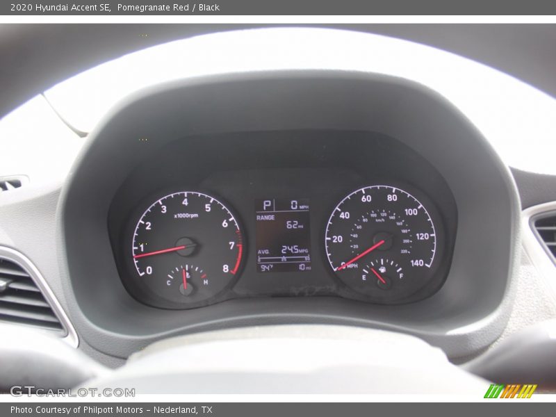 Pomegranate Red / Black 2020 Hyundai Accent SE