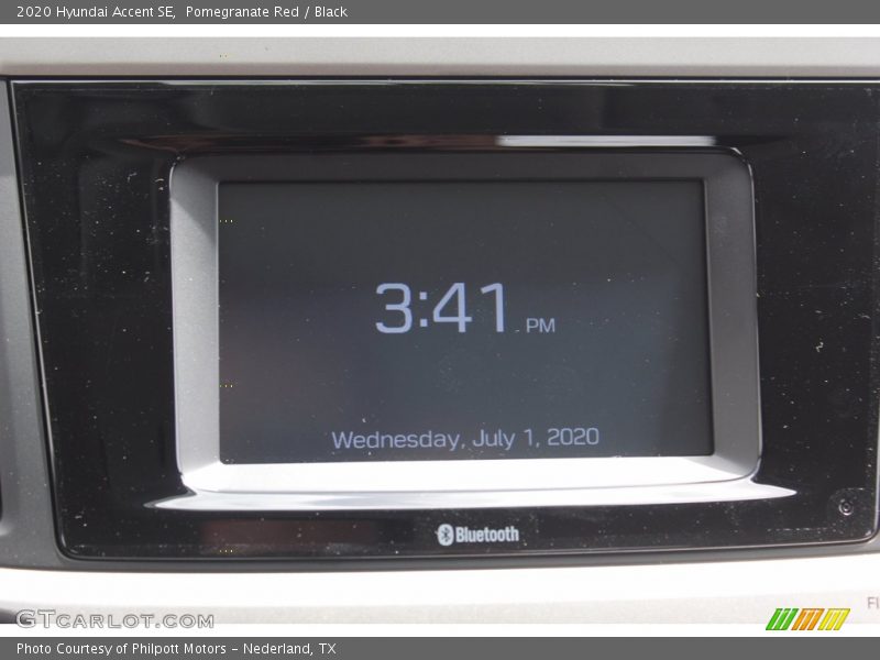 Pomegranate Red / Black 2020 Hyundai Accent SE
