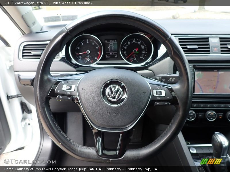 Pure White / Titan Black 2017 Volkswagen Jetta SEL