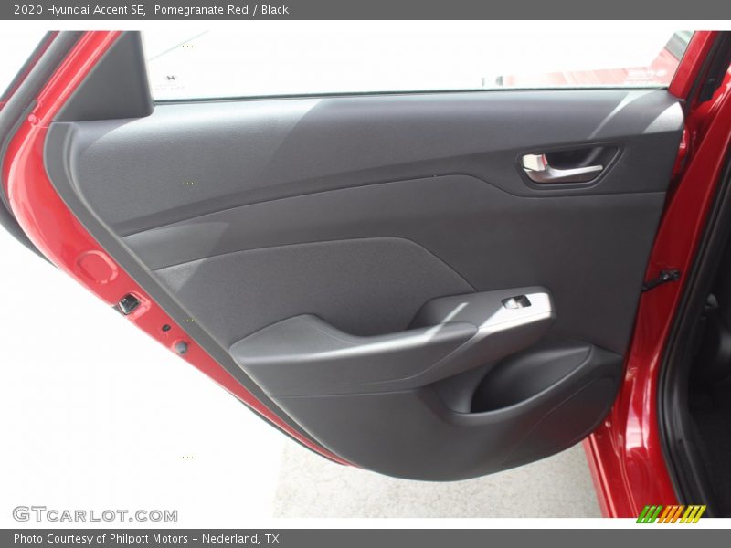 Pomegranate Red / Black 2020 Hyundai Accent SE