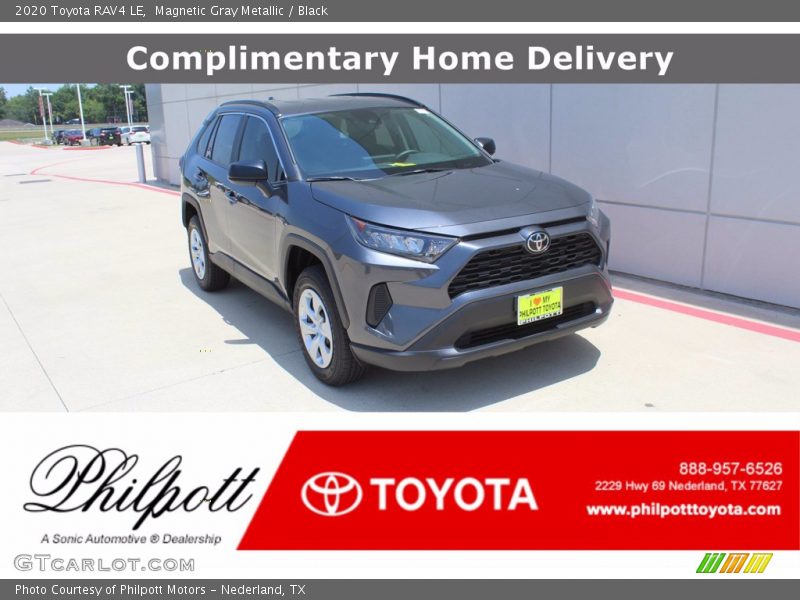 Magnetic Gray Metallic / Black 2020 Toyota RAV4 LE