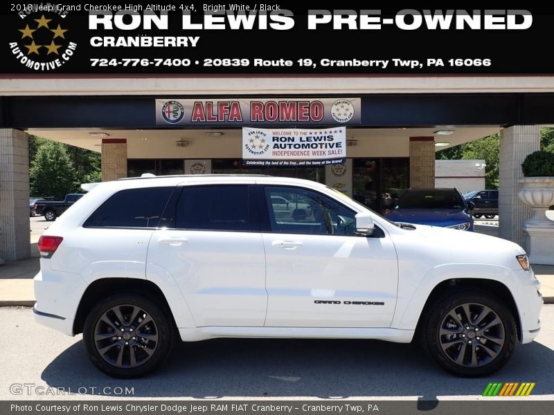 Bright White / Black 2018 Jeep Grand Cherokee High Altitude 4x4