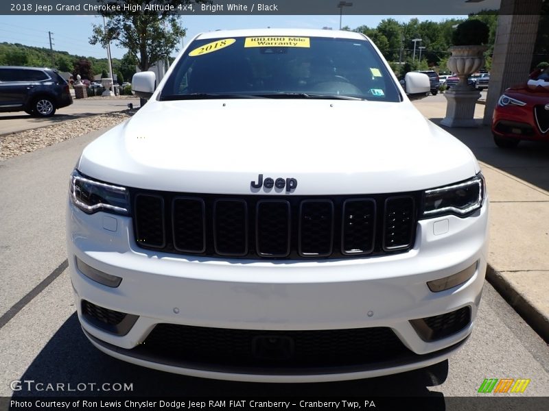 Bright White / Black 2018 Jeep Grand Cherokee High Altitude 4x4