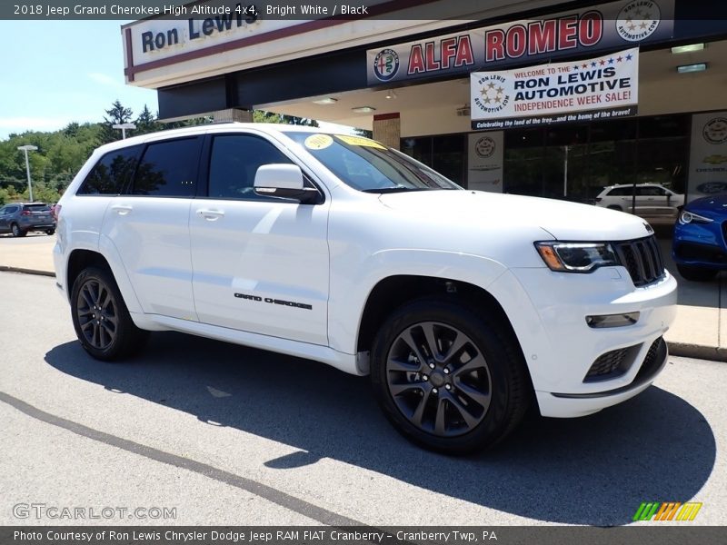 Bright White / Black 2018 Jeep Grand Cherokee High Altitude 4x4