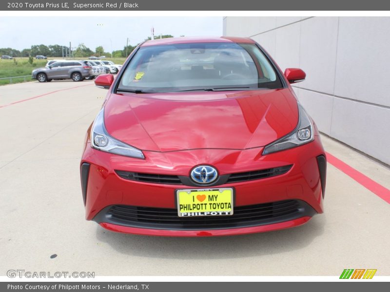 Supersonic Red / Black 2020 Toyota Prius LE
