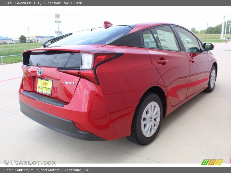 Supersonic Red / Black 2020 Toyota Prius LE