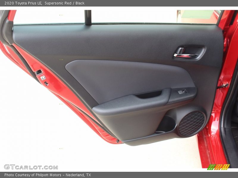 Supersonic Red / Black 2020 Toyota Prius LE