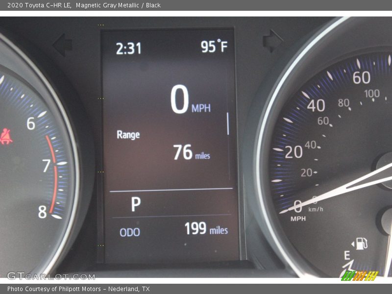 Magnetic Gray Metallic / Black 2020 Toyota C-HR LE