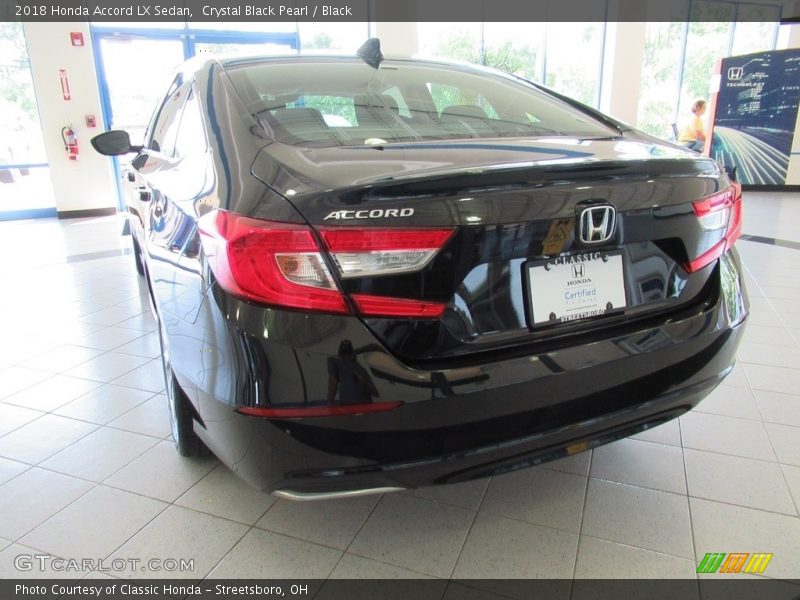 Crystal Black Pearl / Black 2018 Honda Accord LX Sedan