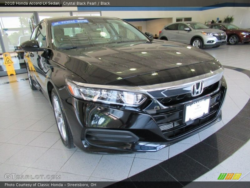 Crystal Black Pearl / Black 2018 Honda Accord LX Sedan