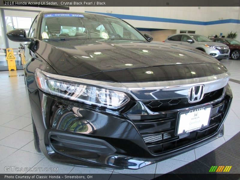 Crystal Black Pearl / Black 2018 Honda Accord LX Sedan