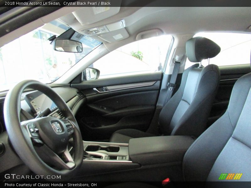 Crystal Black Pearl / Black 2018 Honda Accord LX Sedan