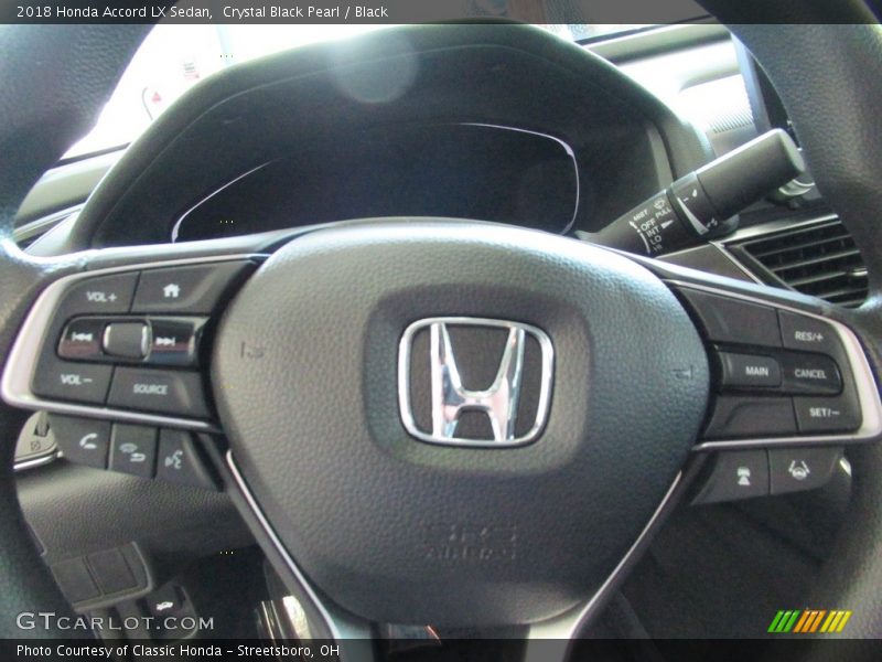 Crystal Black Pearl / Black 2018 Honda Accord LX Sedan