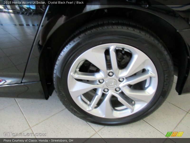 Crystal Black Pearl / Black 2018 Honda Accord LX Sedan