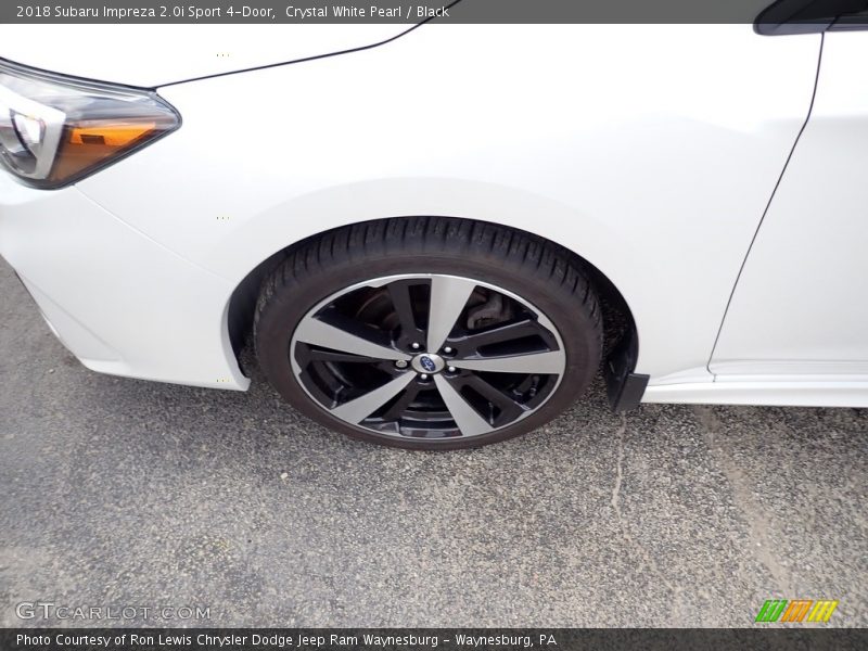 Crystal White Pearl / Black 2018 Subaru Impreza 2.0i Sport 4-Door