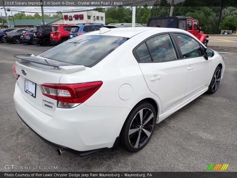 Crystal White Pearl / Black 2018 Subaru Impreza 2.0i Sport 4-Door
