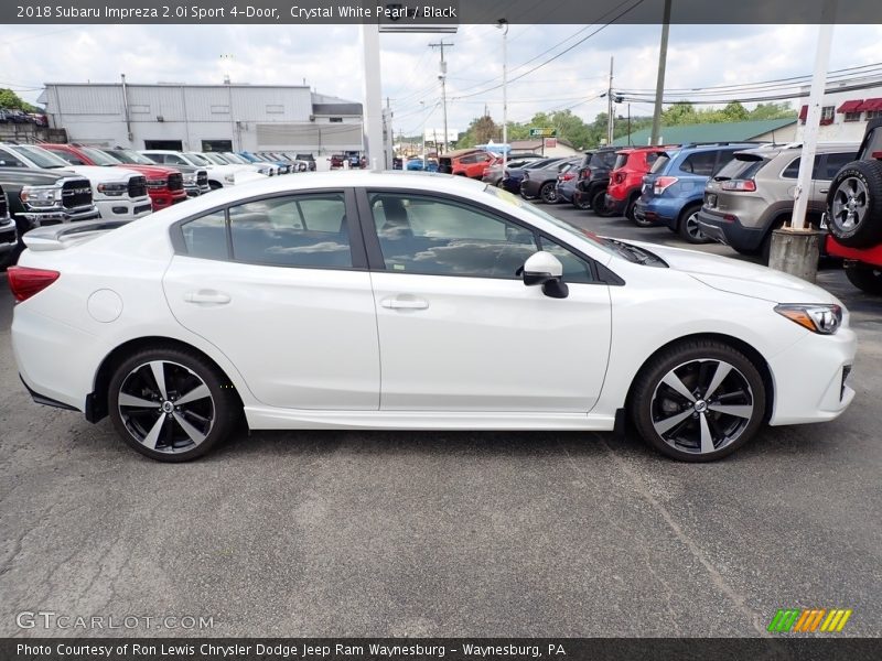 Crystal White Pearl / Black 2018 Subaru Impreza 2.0i Sport 4-Door