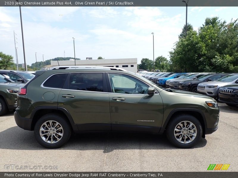 Olive Green Pearl / Ski Gray/Black 2020 Jeep Cherokee Latitude Plus 4x4