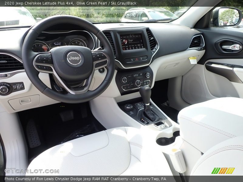 Olive Green Pearl / Ski Gray/Black 2020 Jeep Cherokee Latitude Plus 4x4