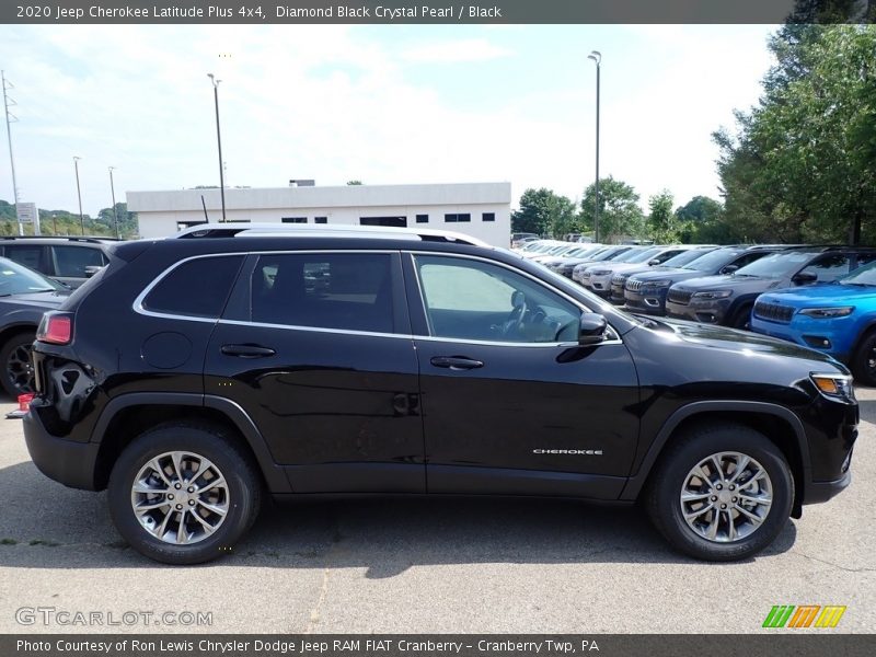 Diamond Black Crystal Pearl / Black 2020 Jeep Cherokee Latitude Plus 4x4