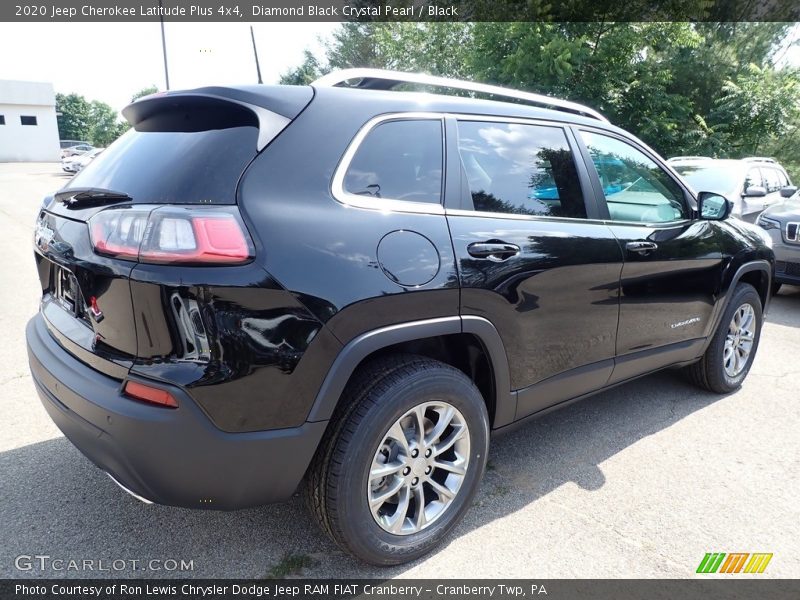 Diamond Black Crystal Pearl / Black 2020 Jeep Cherokee Latitude Plus 4x4