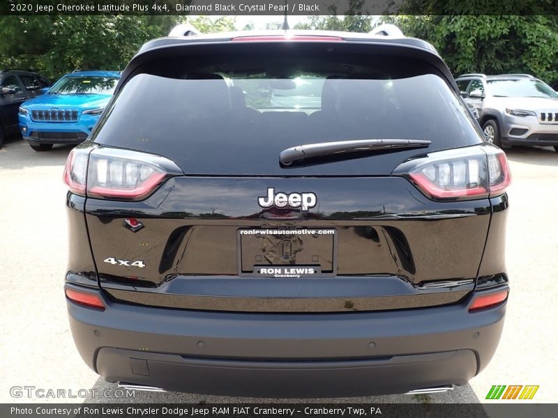 Diamond Black Crystal Pearl / Black 2020 Jeep Cherokee Latitude Plus 4x4