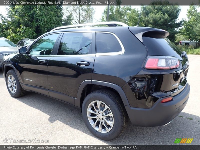 Diamond Black Crystal Pearl / Black 2020 Jeep Cherokee Latitude Plus 4x4