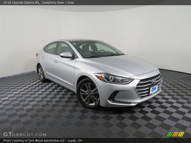 Symphony Silver / Gray 2018 Hyundai Elantra SEL