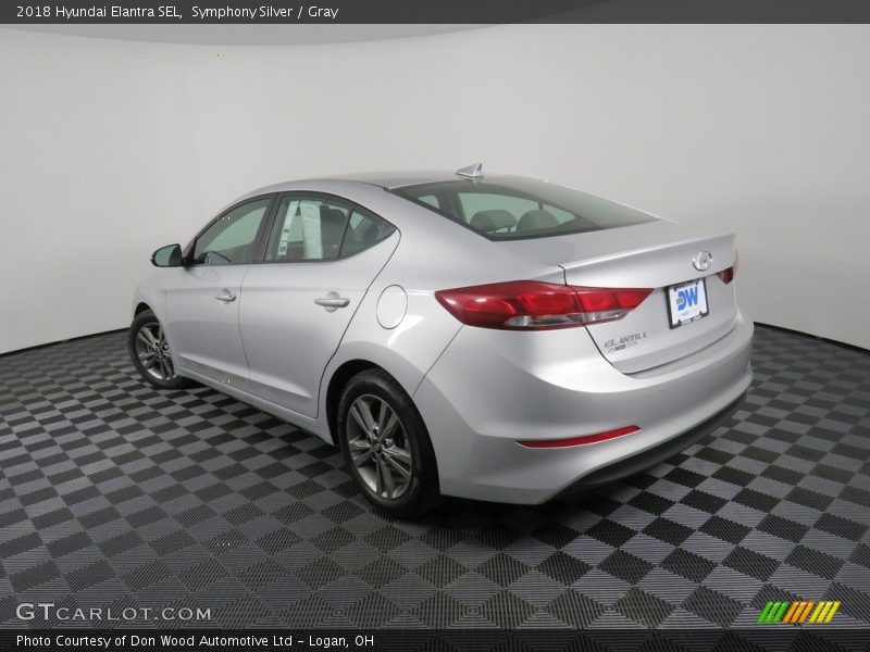 Symphony Silver / Gray 2018 Hyundai Elantra SEL