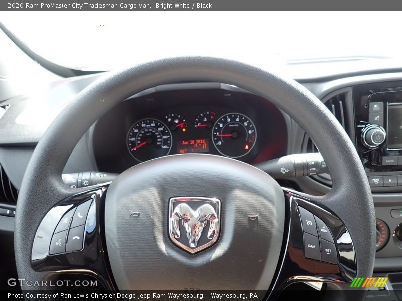Bright White / Black 2020 Ram ProMaster City Tradesman Cargo Van