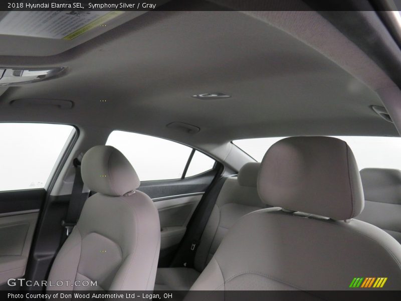Symphony Silver / Gray 2018 Hyundai Elantra SEL