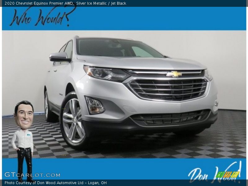 Silver Ice Metallic / Jet Black 2020 Chevrolet Equinox Premier AWD