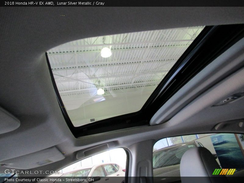 Lunar Silver Metallic / Gray 2018 Honda HR-V EX AWD