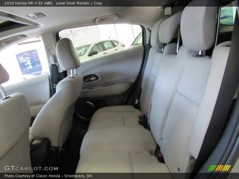 Lunar Silver Metallic / Gray 2018 Honda HR-V EX AWD